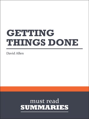cover image of Getting Things Done - David Allen